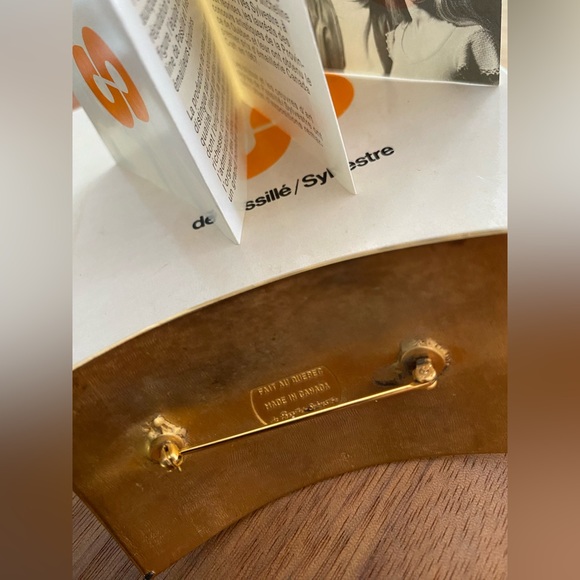 Pour l’automne: Broche en émaux sur cuivre DE PASSILLÉ SYLVESTRE/Québec - Picture 2 of 2